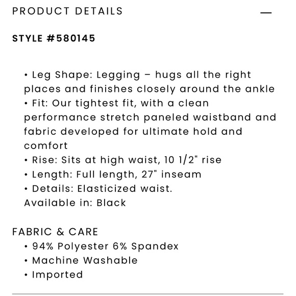 NWT LOFT Black Velvet Leggings XS - Picture 4 of 4